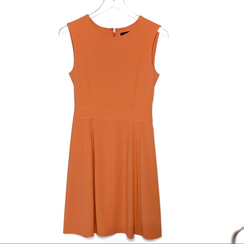 BCBG women’s Orange chambrey Dress - Size 4